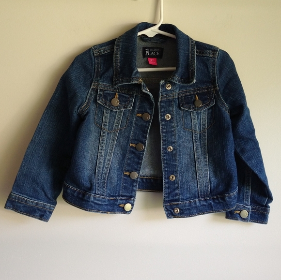 The Children's Place 3T Cropped Jean Jacket - Picture 1 of 6